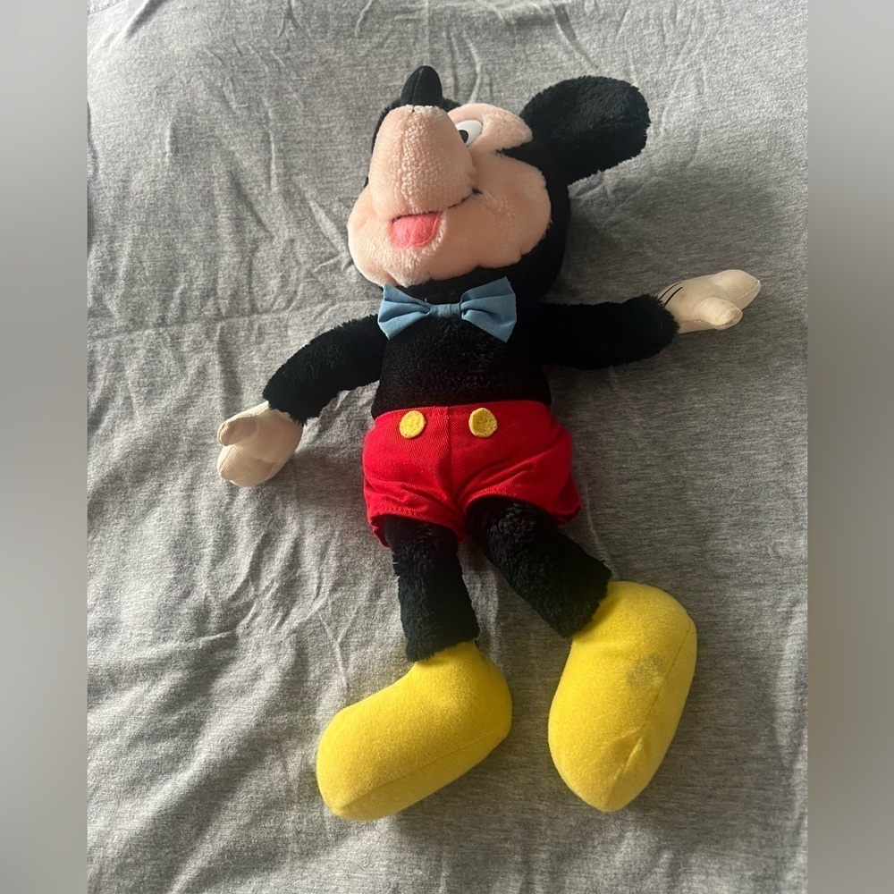 ❤️Vintage Mickey Mouse Floppy Plush Doll by Applause Walt Disney Productions 13” - Picture 3 of 10